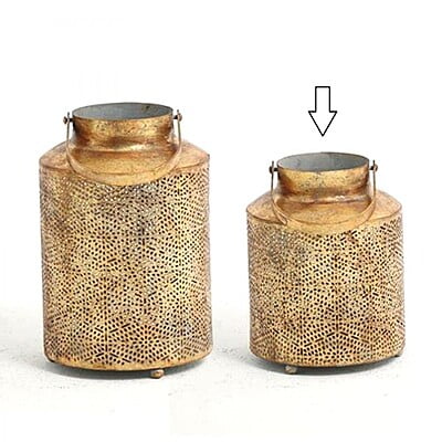 Gold Milly Medium Provincial Style Lantern - Hire