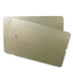 Cards 1.00mm PVC Gold Double Name Badge CR80 (250 Pack)