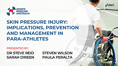 WEBINAR: Skin pressure injury: Implications, prevention and management in para-athletes