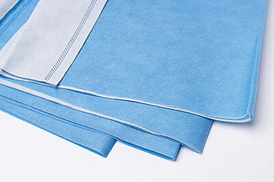 Softmed Sterilisation Wrap Lightweight 47gsm Double Layer Blue/White Softmed Sterilisation Wrap Lightweight 47gsm Double Layer Blue/White