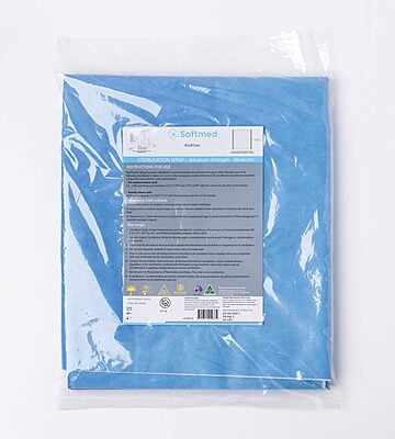 Softmed Sterilisation Wrap Lightweight 47gsm Single Layer Blue Softmed Sterilisation Wrap Lightweight 47gsm Single Layer Blue
