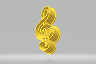 Treble Clef Cookie Cutter