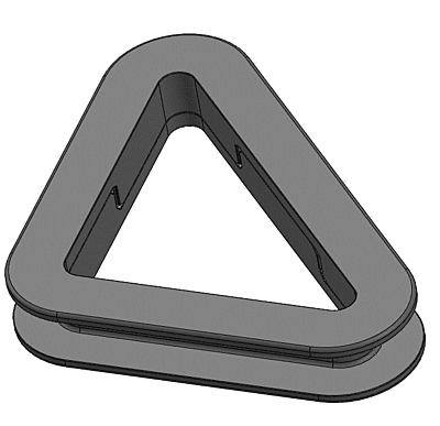 Triangle Seatbelt Bezel/Grommet Set, 2x Parts-MOMO, Bucket Racing Seat