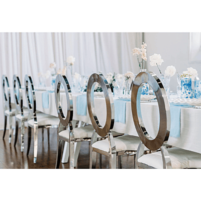 Wild Luxe Collection - Heron Island Blue Textured Cloth Napkin Hire Wild Luxe Collection - Heron Island Blue Textured Cloth Napkin Hire