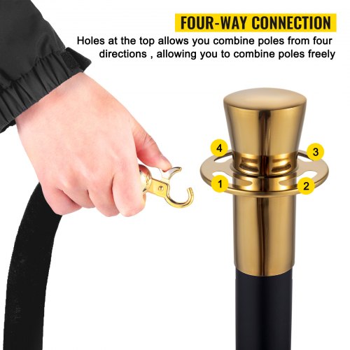 Black & Gold Bollards - Hire Package Black & Gold Bollards - Hire Package