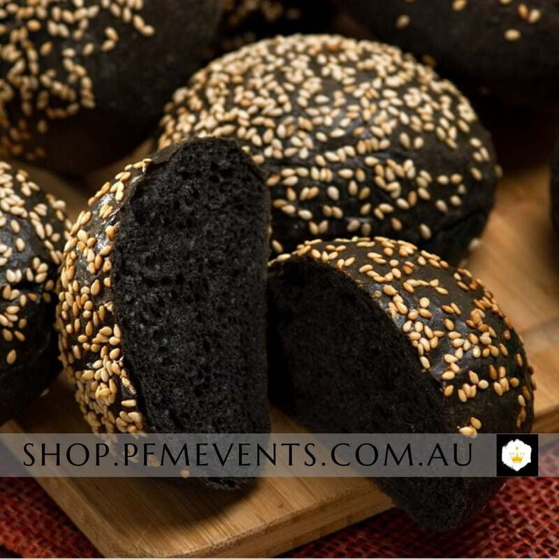 Bulk Charcoal Burger Slider Buns (v)