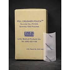 Silent Knight Pill Crusher Pouches - Box/1000 Silent Knight Pill Crusher Pouches - Box/1000