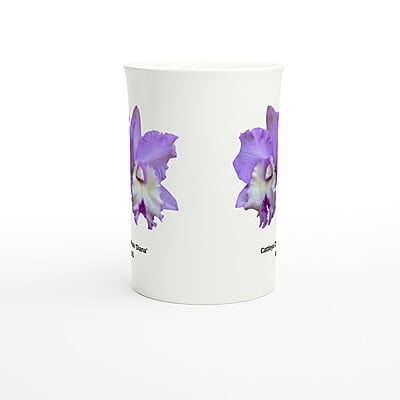 Cattleya Chief Pink 'Diana' Orchid Porcelain Mug Cattleya Chief Pink 'Diana' Orchid Porcelain Mug