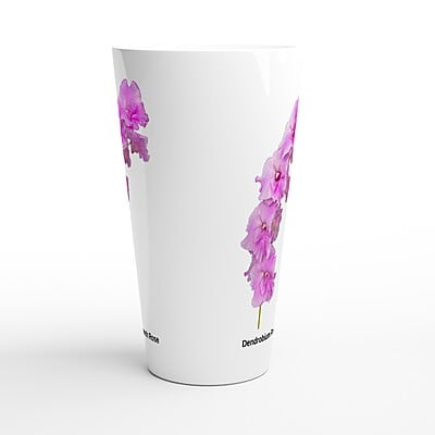 Den. French Rose Orchid Latte Mug Den. French Rose Orchid Latte Mug
