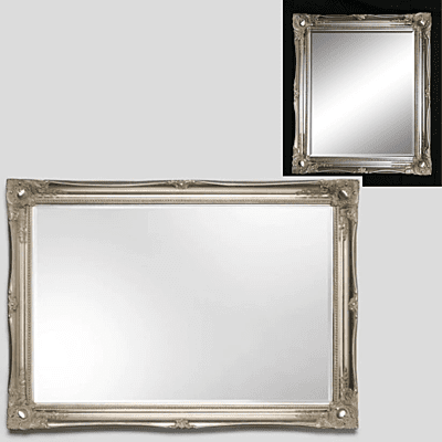 Large Elegant Champagne Coloured Frame Mirror 136x75cm - Hire