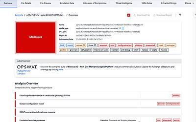 MetaDefender Sandbox
