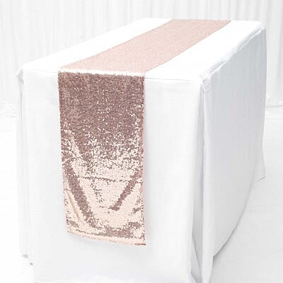 Rose Gold Sequin Table Runner Rose Gold Sequin Table Runner