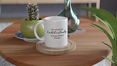 Orchidiculously Boring Orchid Coffee Mug
