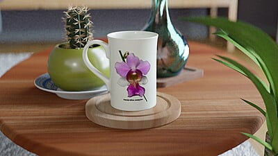 Vanda Miss Joaquim Orchid Porcelain Mug Vanda Miss Joaquim Orchid Porcelain Mug