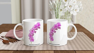 Den. French Rose Orchid Coffee Mug Den. French Rose Orchid Coffee Mug