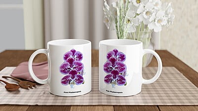 Pink Phalaenopsis Orchid Coffee Mug Pink Phalaenopsis Orchid Coffee Mug