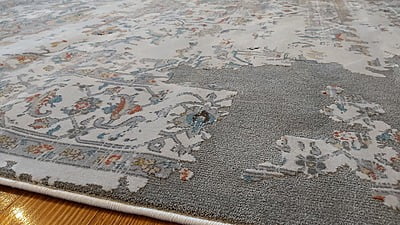 Modern Classic Silver Event Rug Hire - Large