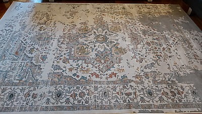 Modern Classic Silver Event Rug Hire - Large