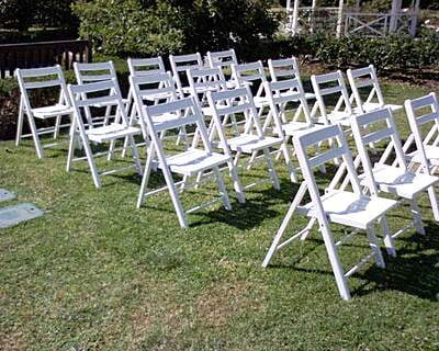 White Hamptons Padded Folding Chair Hire White Hamptons Padded Folding Chair Hire
