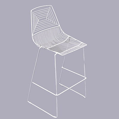 White Geo Mesh Bar Stool Hire White Geo Mesh Bar Stool Hire