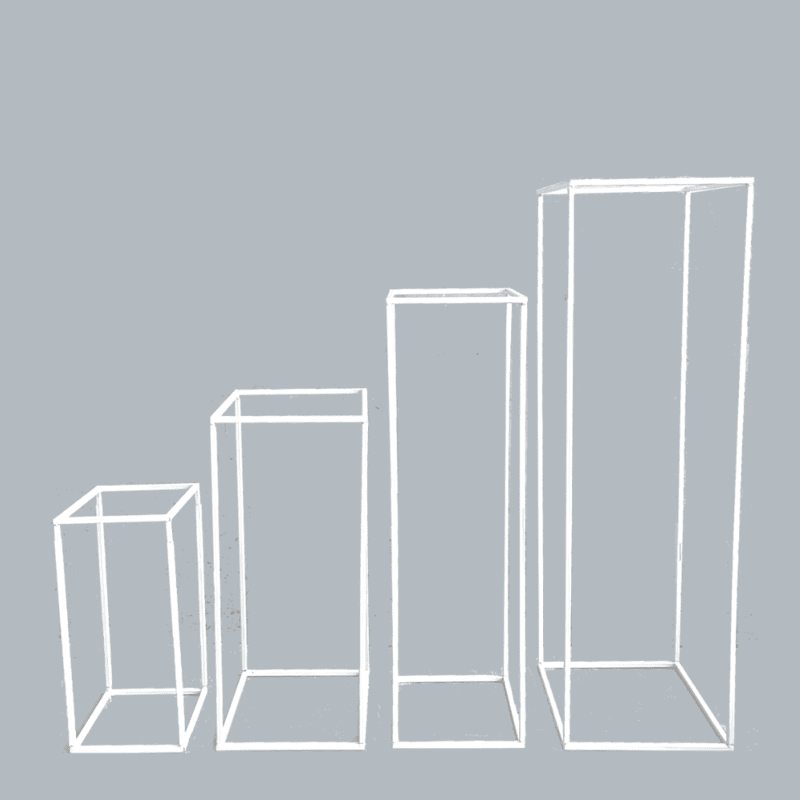 White Geometric Plinth - several sizes White Geometric Plinth - several sizes